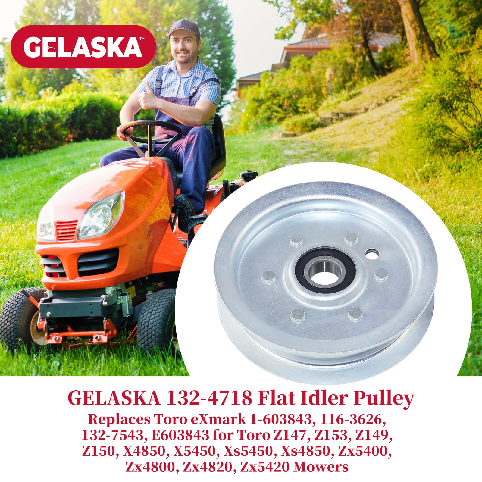 Toro Pulley 1-603843 Idler Pulley Replaces EXmark Toro 116