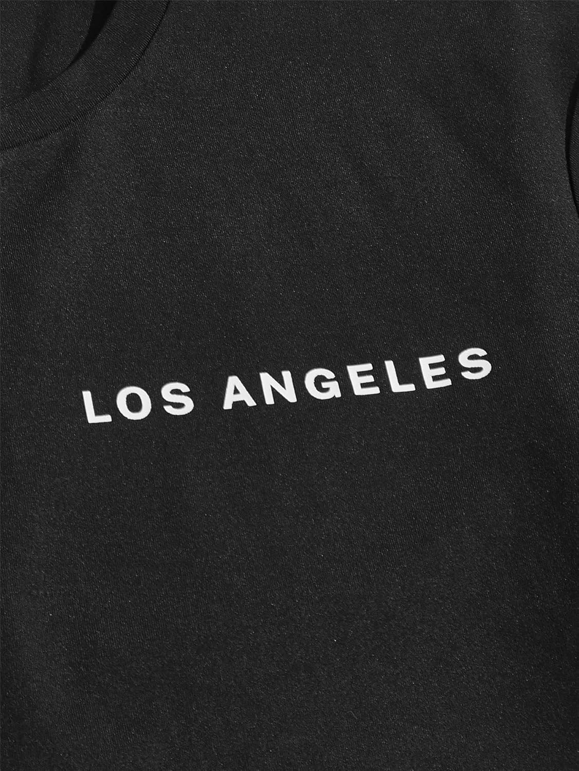 GORGLITTER Men's Letter Graphic Print T Shirts Short Sleeve Top & Shorts Casual Two Piece Sets - Image 4