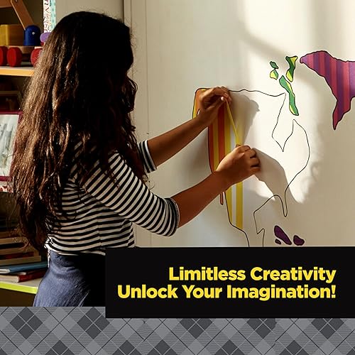 Miniatura 5 de Scotch Cinta adhesiva Expressions, 0.94 pulgadas x 20 yardas, 3 rollos/paquete, rojo, amarillo, verde (3437-3PRM)