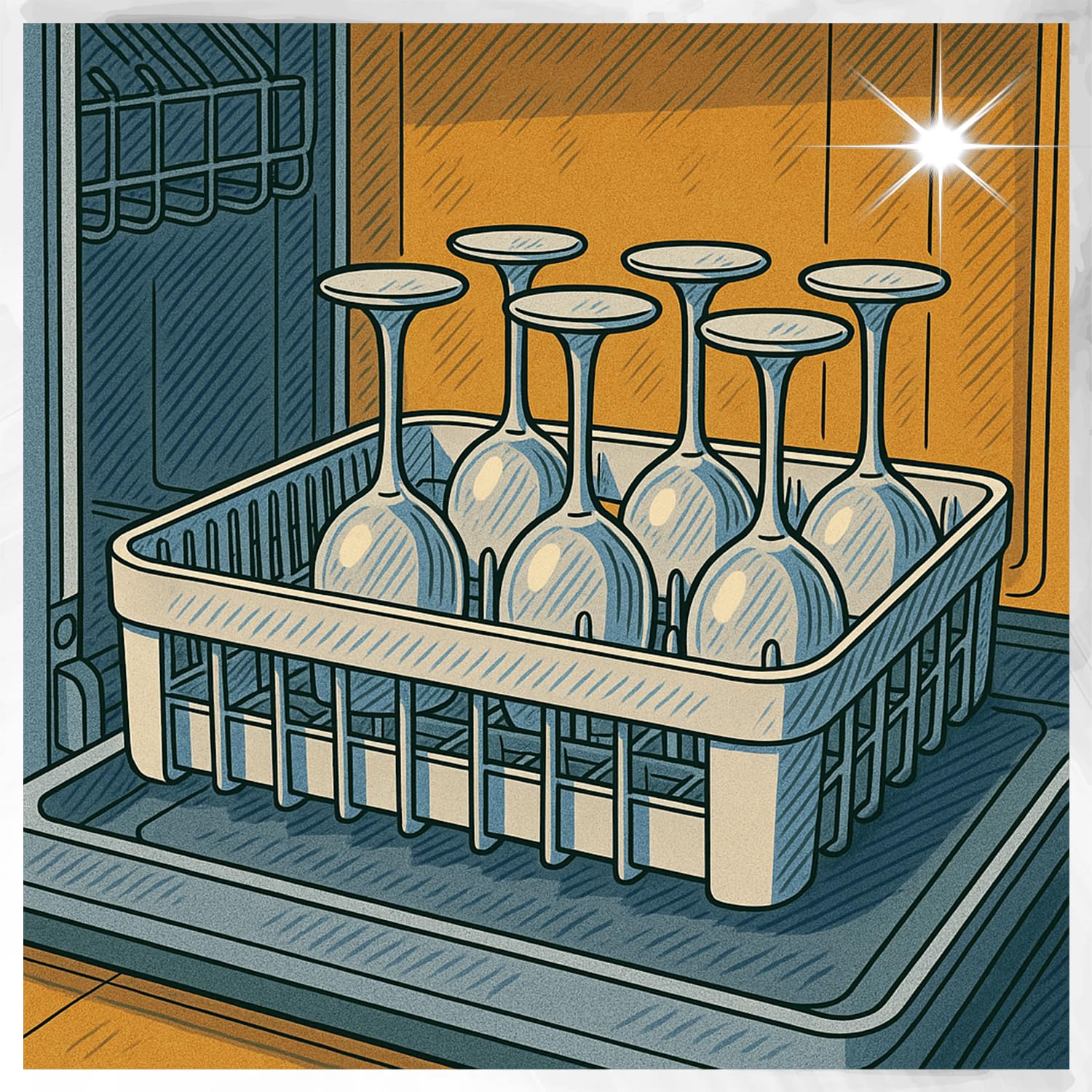 40x40 cm Spülkorb Set 2-teilig – Spülmaschinenkorb & Fingerkorb für Gastro | Tabletts Gläser Tassen Teller | stapelbar | Kunststoff Spülkorb für gewerbliche Spülmaschine, Gastronomie, Küche