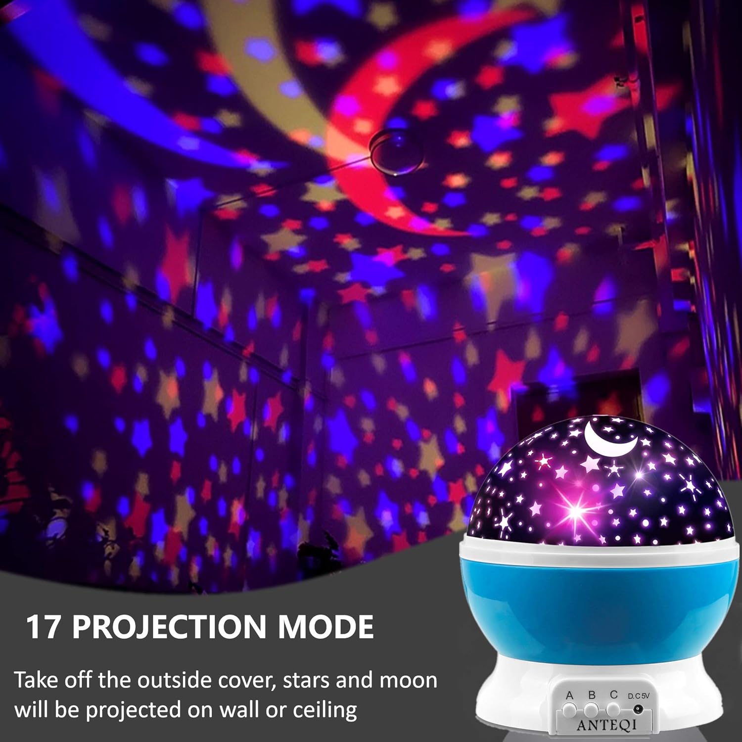 Blасk Frіdау 🔥 Starry Sky Night Lamp for Kids Gifts for 1-12 Year Old Boys Girls, Star Projector Night Light Projection Lamp Ceiling Stars Glow in The Dark