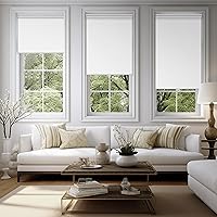 Vista 2 de BERISSA Persianas enrollables opacas para ventanas, sin cordón, con protección UV, ahorro de energía, oscurecimiento de habitación, para ventanas