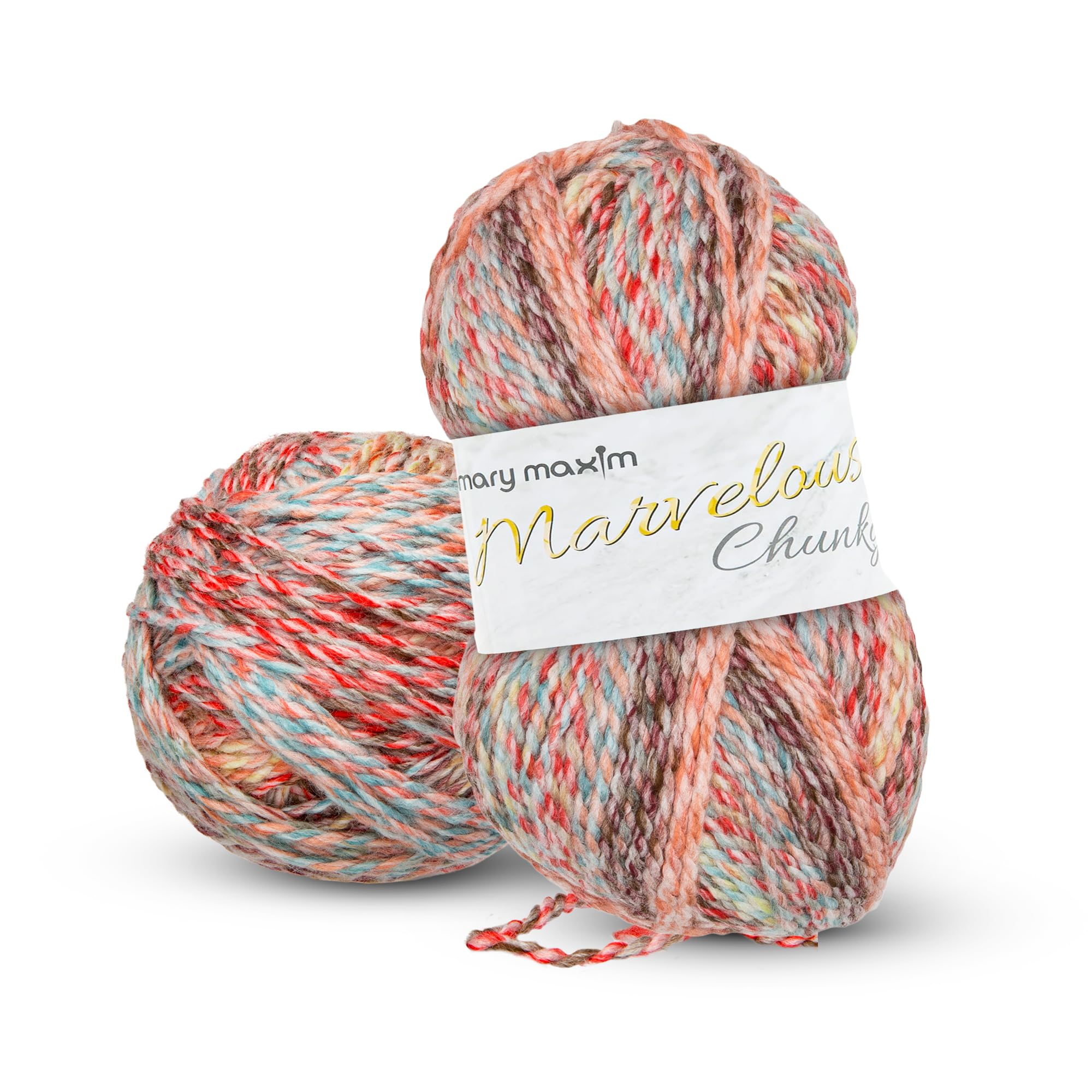 Amazon.com: Mary Maxim Marvelous Chunky Yarn, 5 Weight, 2 Ply