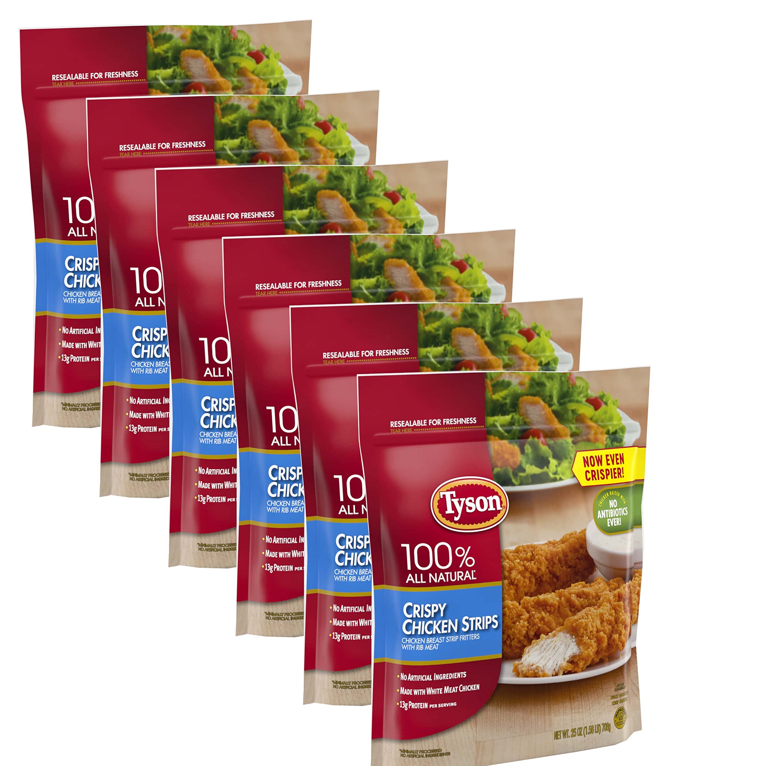 Buy Tyson All natural Perfectly Cri Chicken Strips with Rib Meat