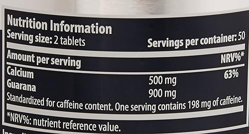 Miniatura 2 de Guarana  100 tabletas  Scitec Essentials