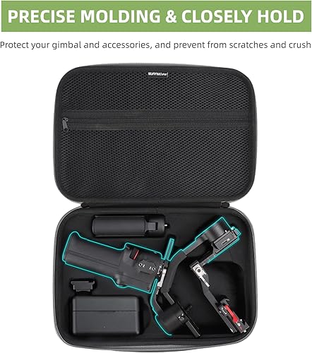 Miniatura 3 de Anbee Ronin RS 3 Mini estuche de transporte, bolsa de hombro portátil, caja rígida de viaje compatible con DJI Ronin RS3 Mini estabilizador de