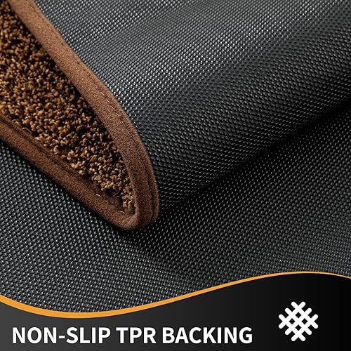 Miniatura 5 de Mibao Tapete para puerta de interior, 20 x 31.5 pulgadas, tapete antideslizante de perfil bajo, tapete de puerta de perro, tapete de bienvenida