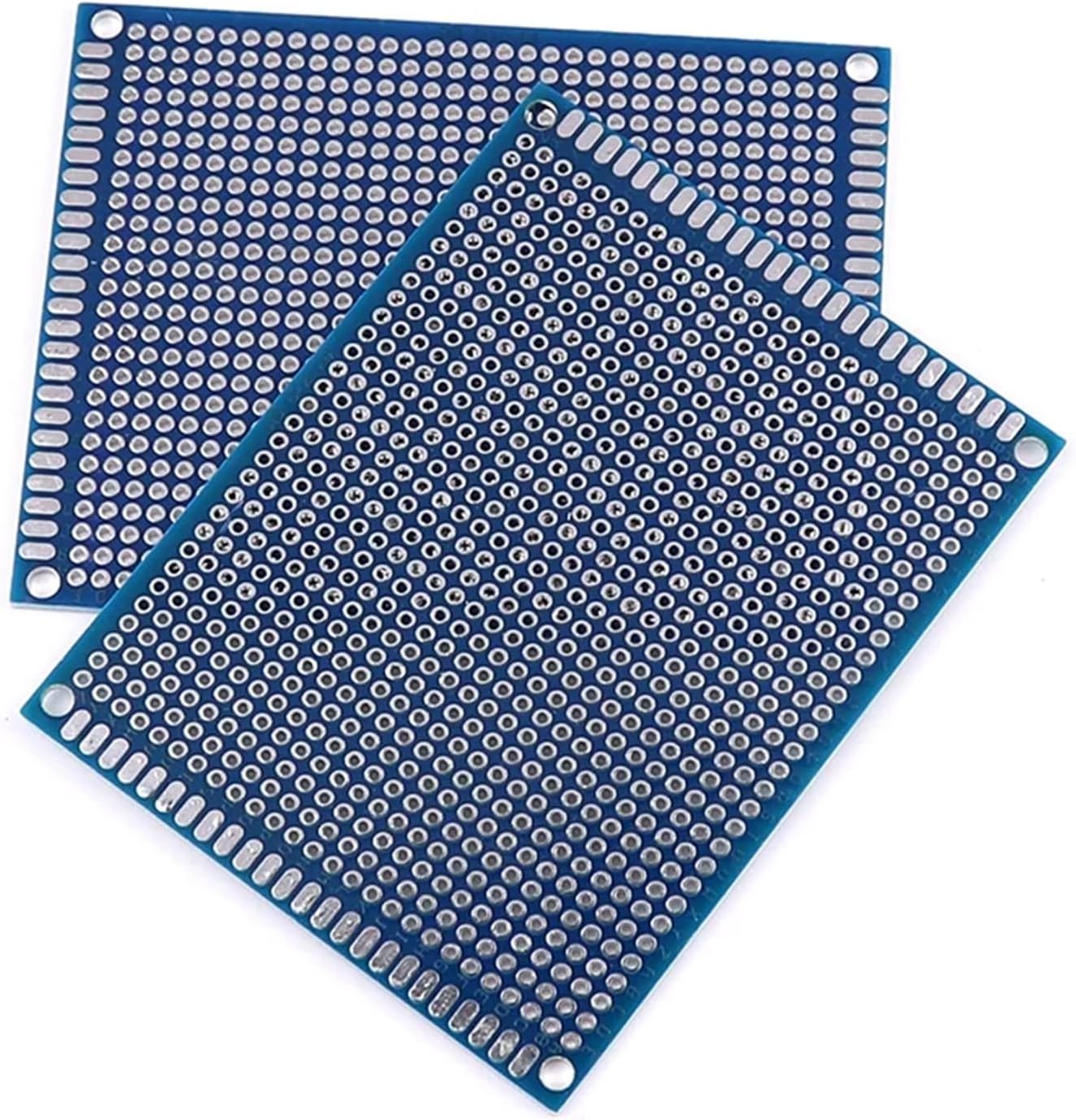 5/10PCS PCB Board Prototype Board Blue 2x8/3x7/4x6/5x7/7x9cm Double Sided Circuit Boards for DIY Soldering Project(6x8 5PCs)