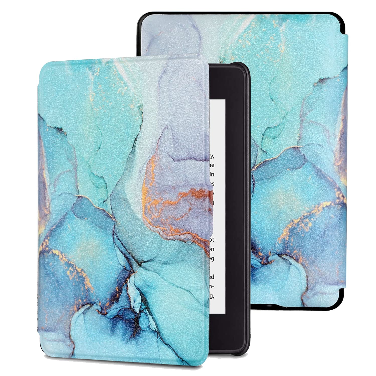 MOKASE Case Compatible with 6" Kindle Paperwhite (Fits 2012,2013,2015,2016 Version), Model NO: EY21 / DP75SDI, PU Leather Hard Case Protective Case Cover with Smart Wake/Sleep Funtion, Mint — view 28
