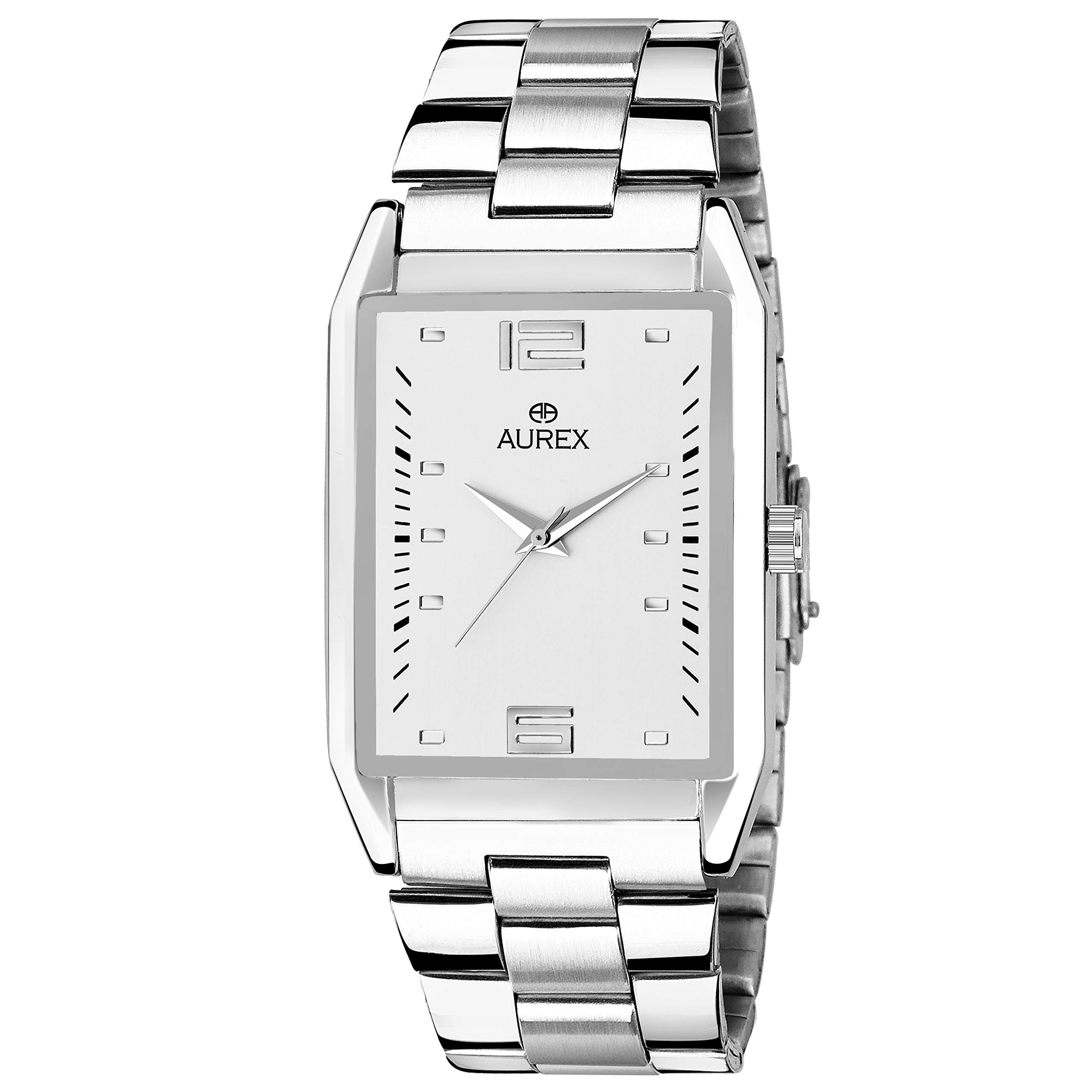 AUREX Stainless Steel Casual Analogue Mens Watch(White Dial Silver Colored Strap)-Ax-Gsq164-Wtc (B08DKBHB8W) Amazon Price History, Amazon Price Tracker