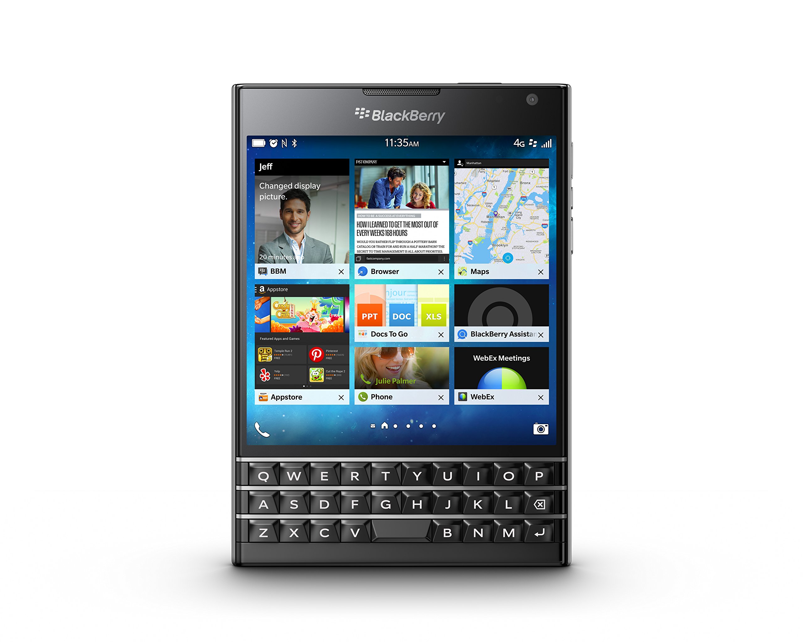 スマートフォン本体 BlackBerry Passport SQW100-1 Black Blackberry Passport Smartphone SQW100-1 Black : Amazon.ca