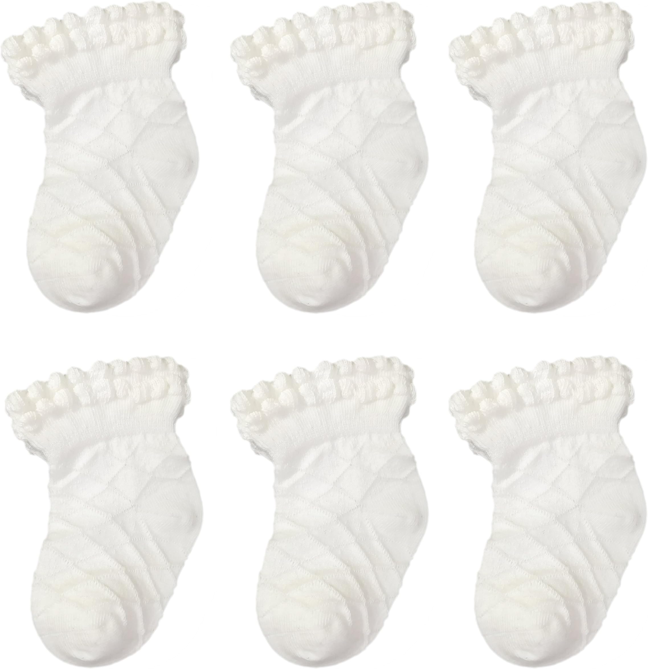 Baby Socks Grip Ankle for Toddler, Non Slip Cute Infant's Socks with Soft Cotton for Kids,Newborn Boys Girls 6 Pairs