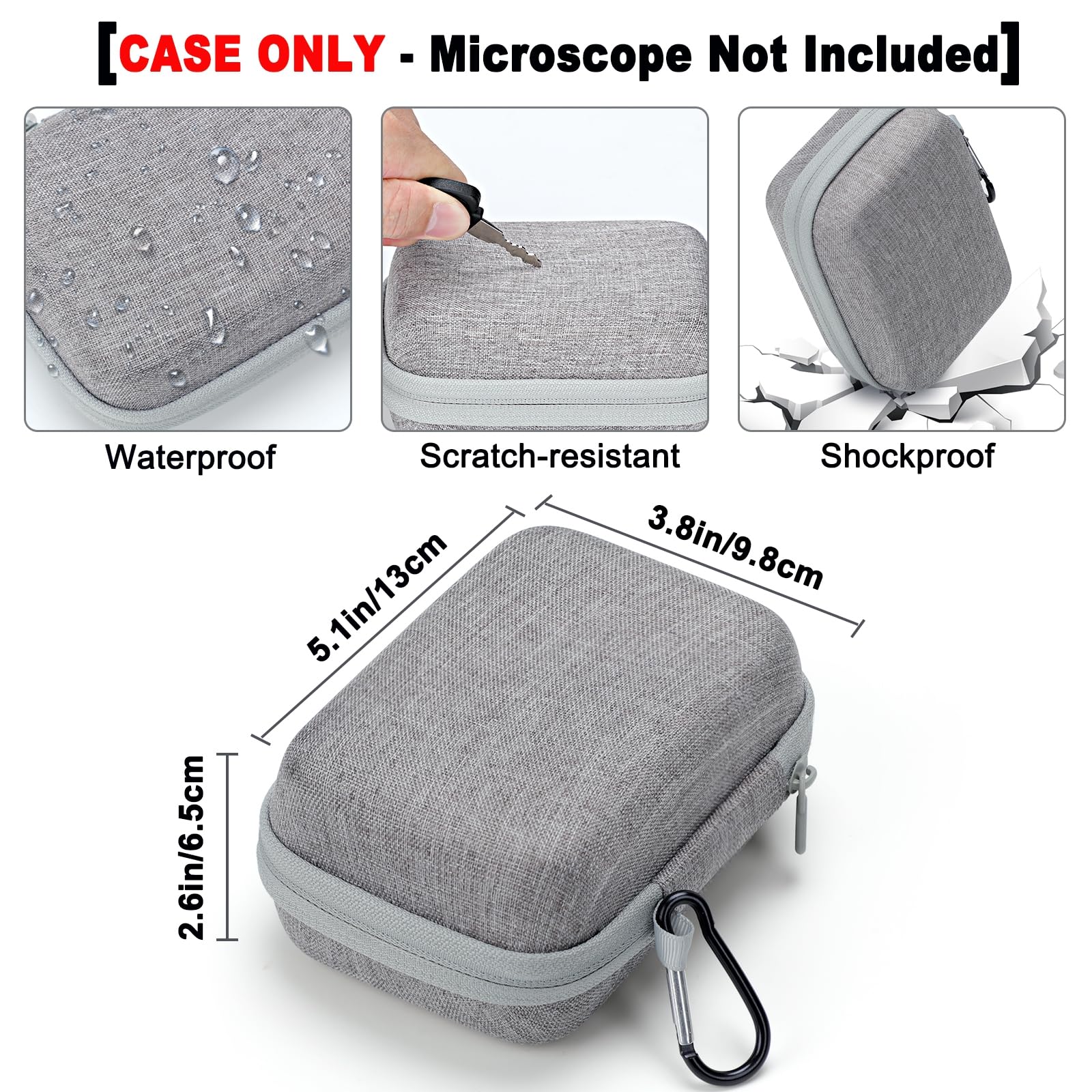 Étui Rigide de Rangement pour Microscope Carson MM-300 MicroBrite Plus