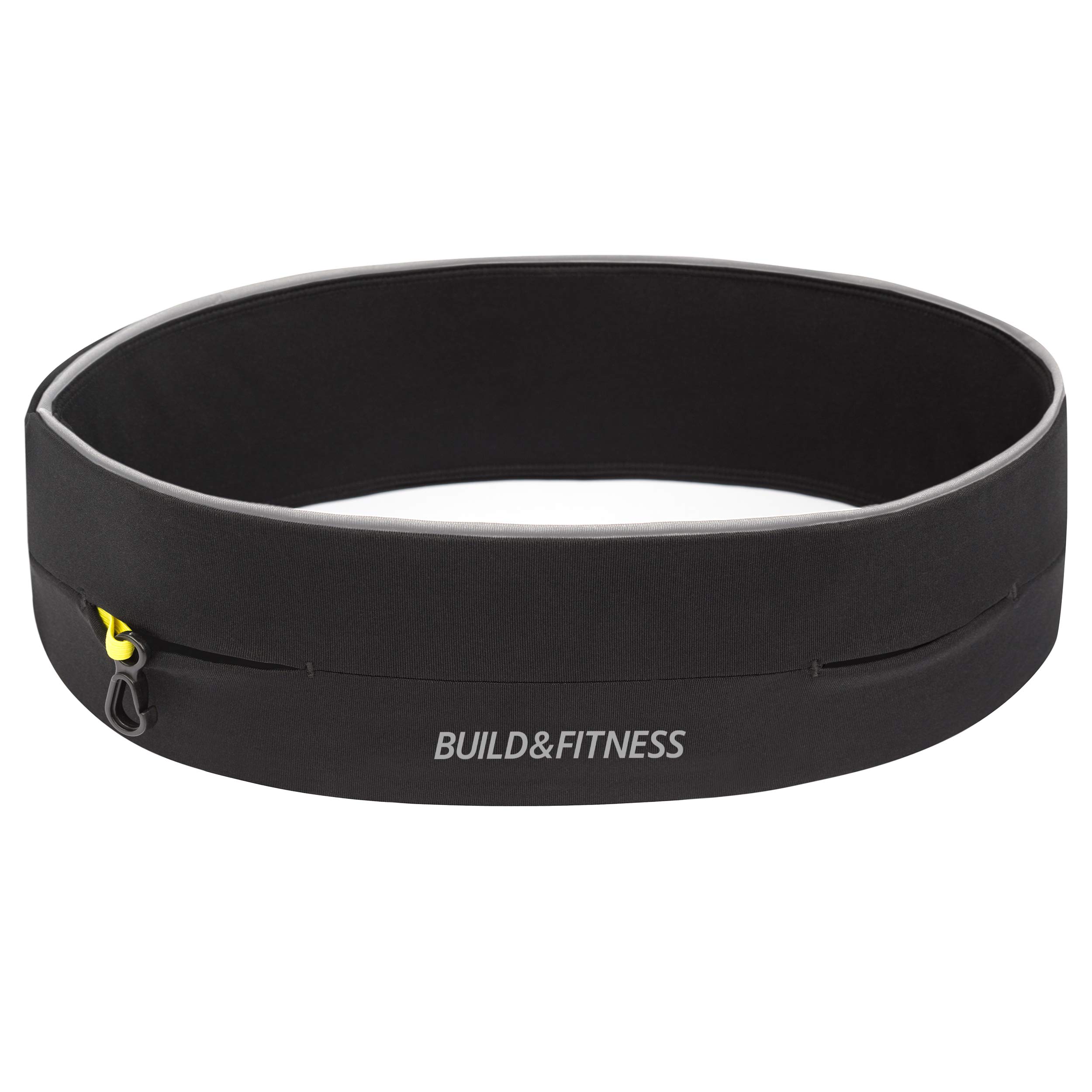 Build & Fitness Marsupio Running – Cintura Palestra e Porta Cellulare da Corsa con Gancio Portachiavi – Compatibile con iPhone, Samsung. Unisex