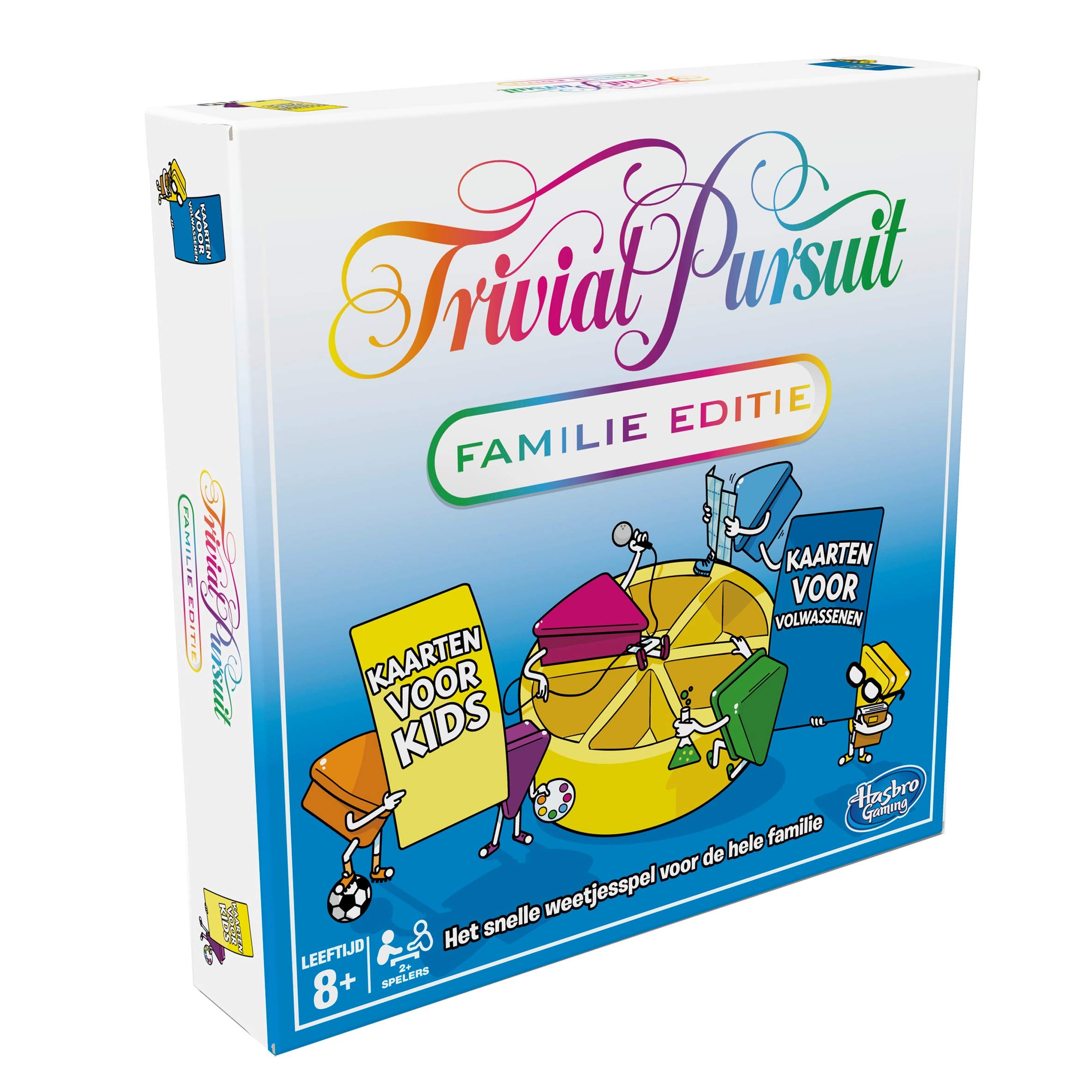 Trivial Pursuit edición Familiar, Juego de Mesa Noche de Juegos en Familia, Juego de cuestionario, a Partir de 8 años (versión Holandesa)