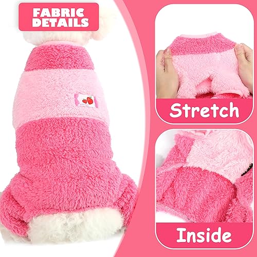 Miniatura 5 de Ropa de invierno para perros pequeños, suéteres lindos para otoño e invierno, suéter cálido de chihuahua, pijama suave para perros, suéter para