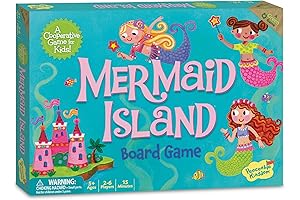 Peaceable Kingdom Mermaid Island: Cooperative Board Game for Kids 5+