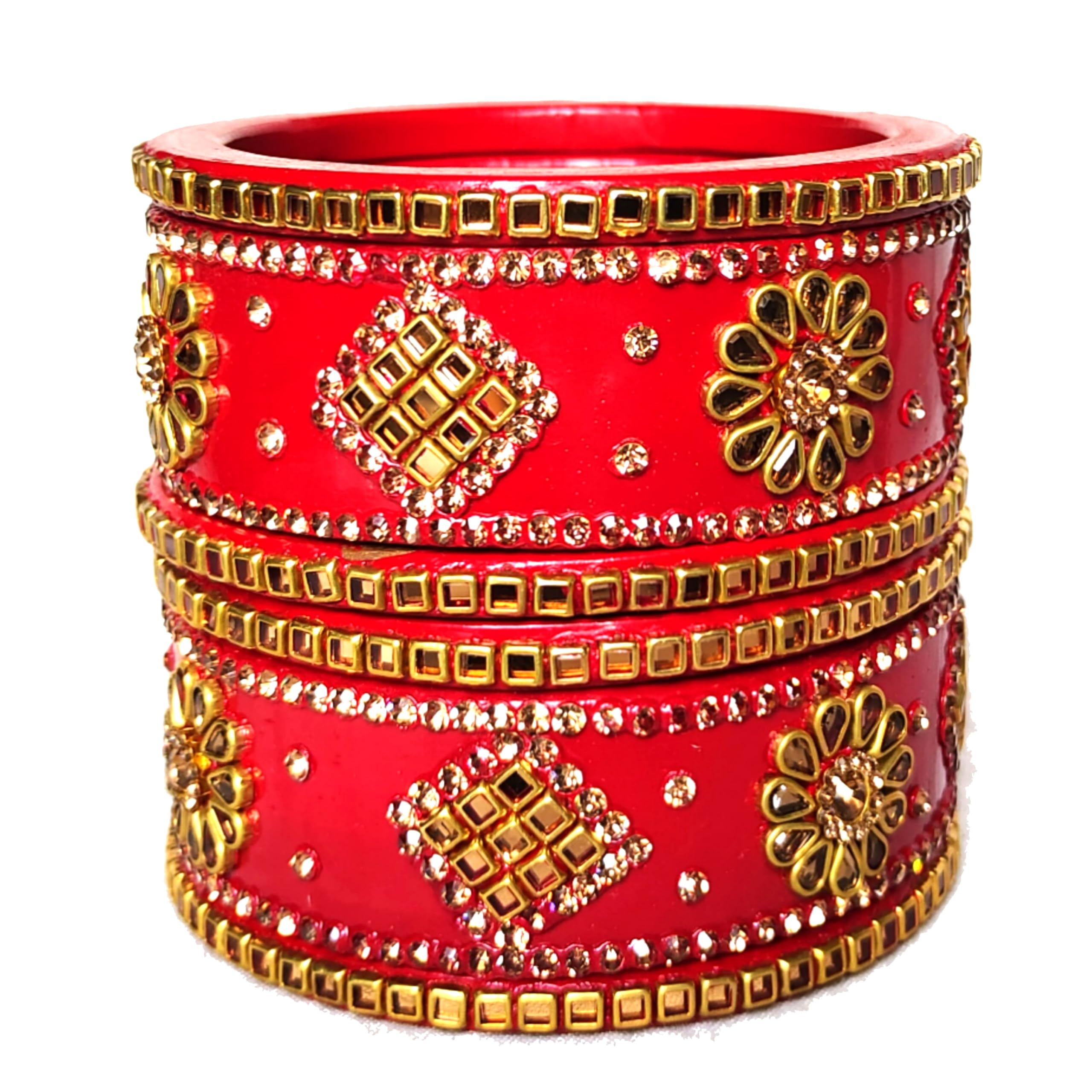 Kanganas Fashion Lac Bangles for women Jaipuri Rajasthani Lal Chuda Red Lahethi Lakh designer Kada Chudi set 225 (2.12) (B0CL36VJVK) Amazon Price History, Amazon Price Tracker