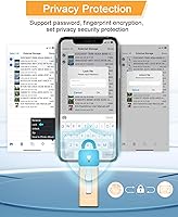 Vista 6 de 256GB USB Flash Drive for Phone and Pad, Photo Stick High Speed External USB Thumb Drives Photo Storage Memory Stick for Save More Photos and Videos