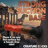 Vista 7 de CREATURE COCKS Centaur Silicone Dildo for Men, Women & Couples. Firm and Flexible, Strong Suction Base, Fantasy Dildo, Unique Texture. Premium