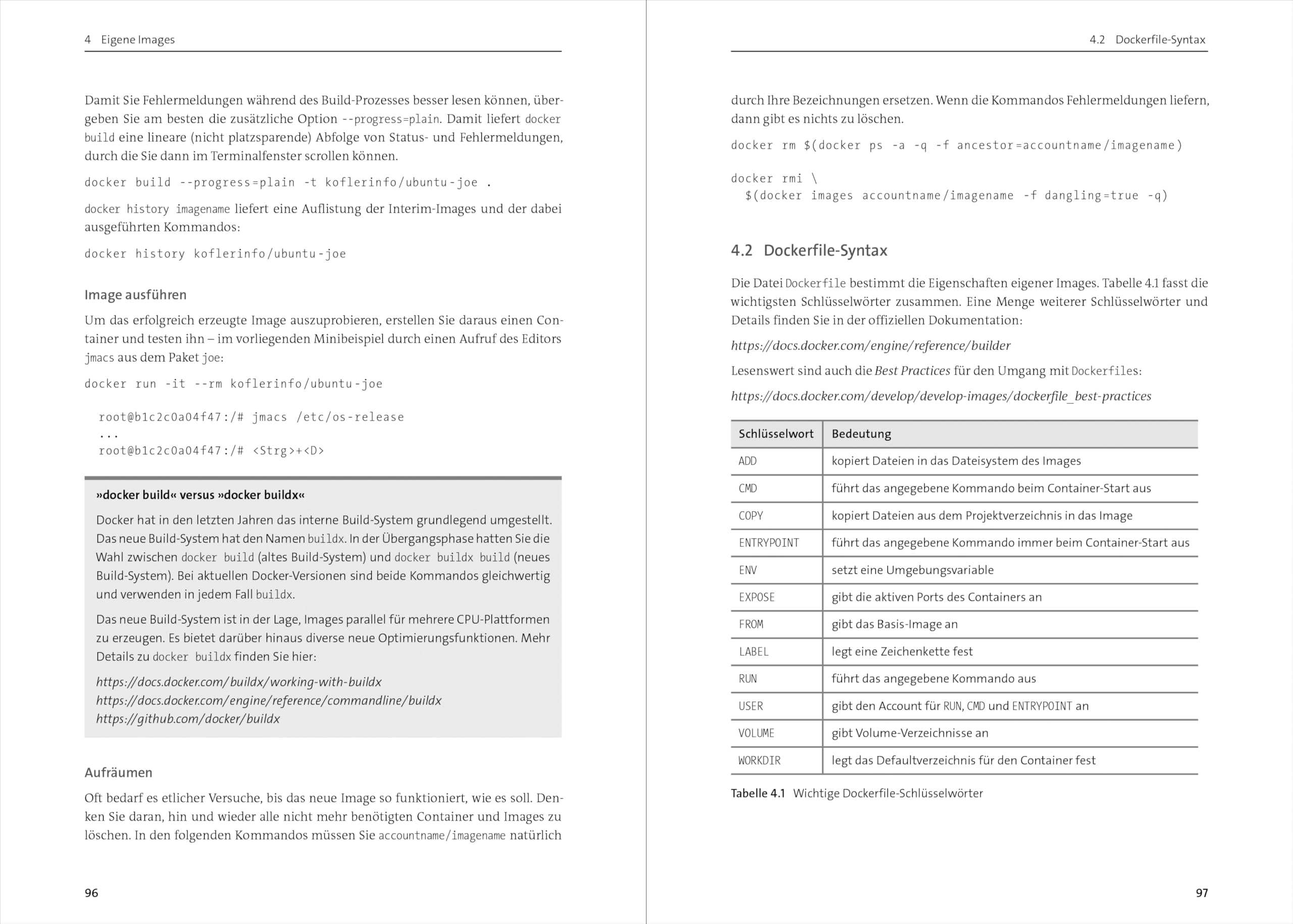 Docker: Das Praxisbuch für Entwickler und DevOps-Teams. Grundlagen, Einstieg, Konzepte. Für Windows, macOS und Linux. Ausgabe 2026