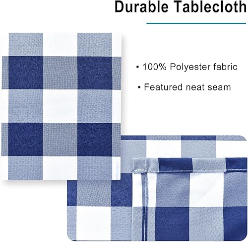 Miniatura 3 de Hiasan - Mantel impermeable a cuadros para comedor y día de campo
