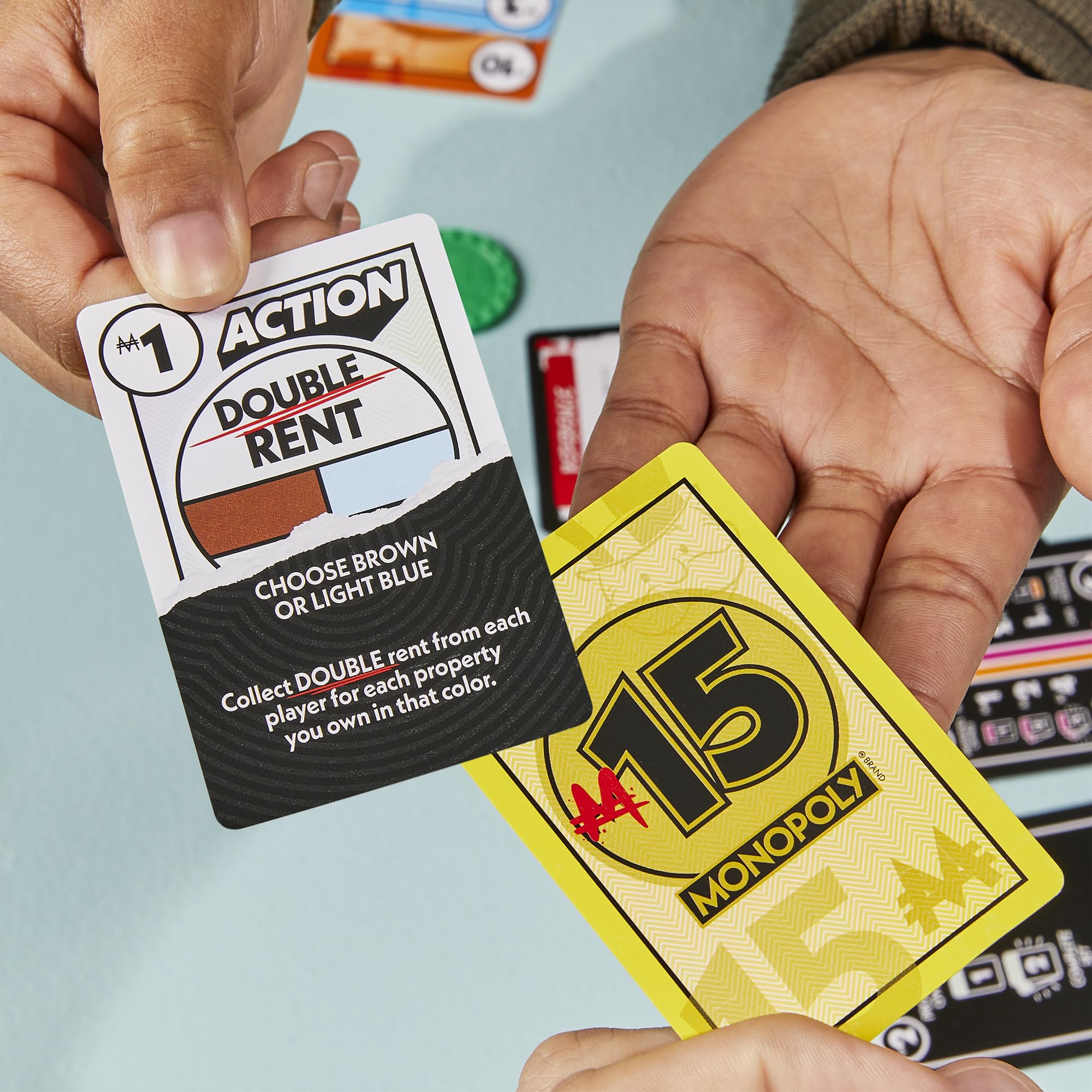 Monopoly Deal No Mercy Card Game – Ruthless Monopoly Deal Edition – Fun Family Games for Kids, Teens, and Adults – 15 Mins. – 2-5 Players – Ages 8+ — Amazon image 5