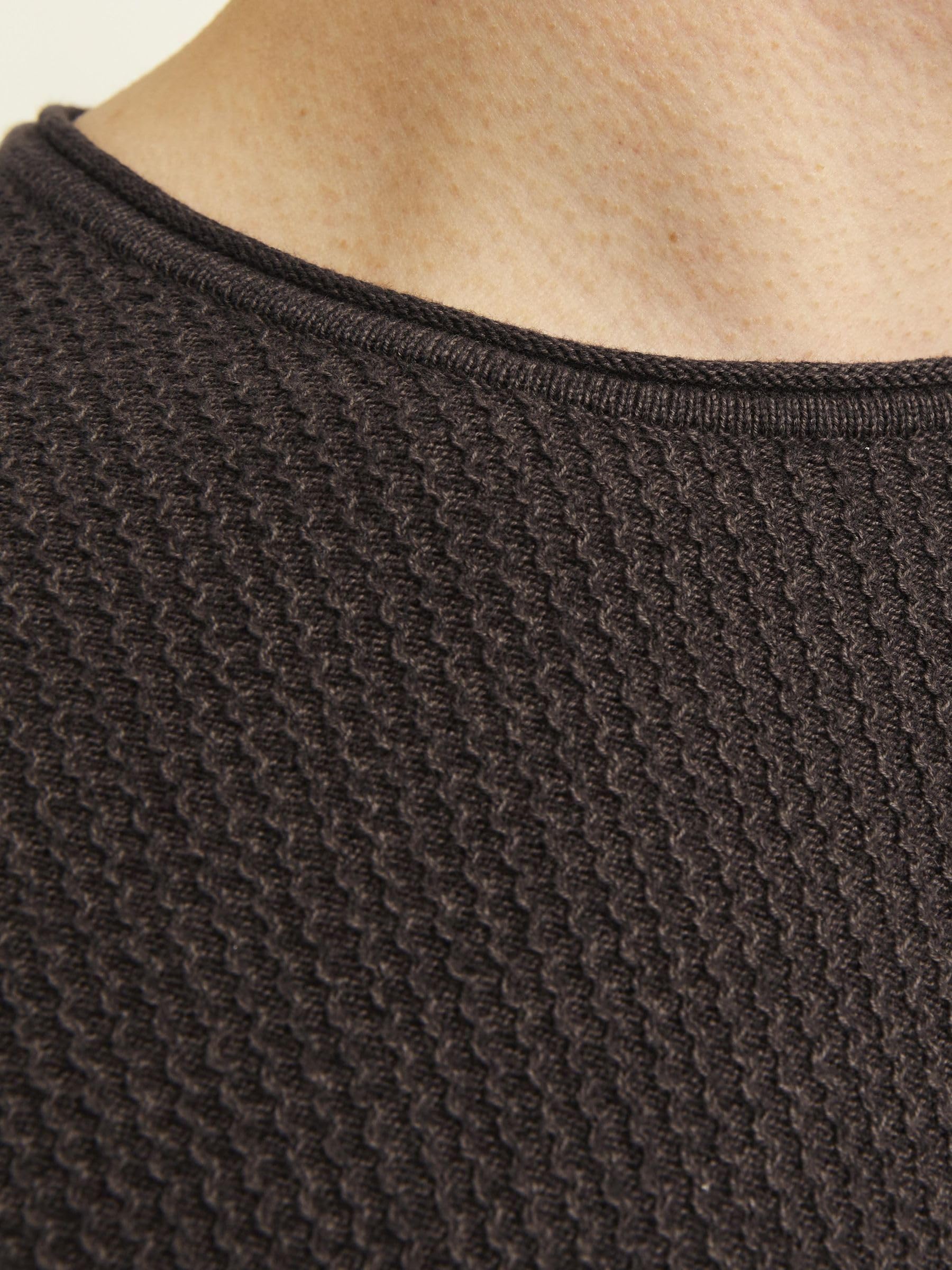 JACK & JONES Male Strickpullover Einfarbig Strickpullover