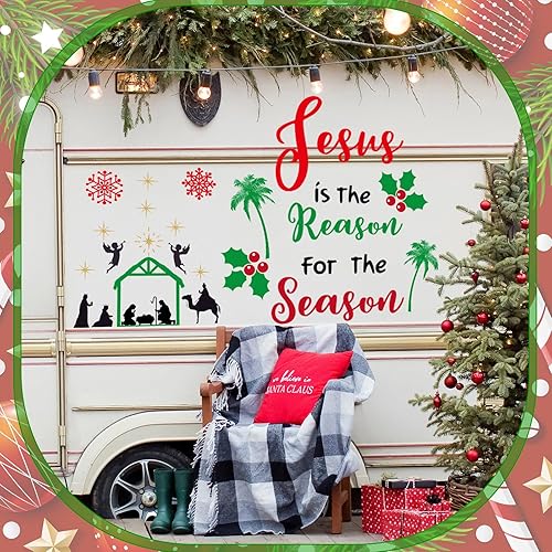 Miniatura 4 de 30 piezas de imán de Navidad para puerta de garaje, decoración de Navidad con muñeco de nieve, copo de nieve, Papá Noel, decoraciones de garaje para