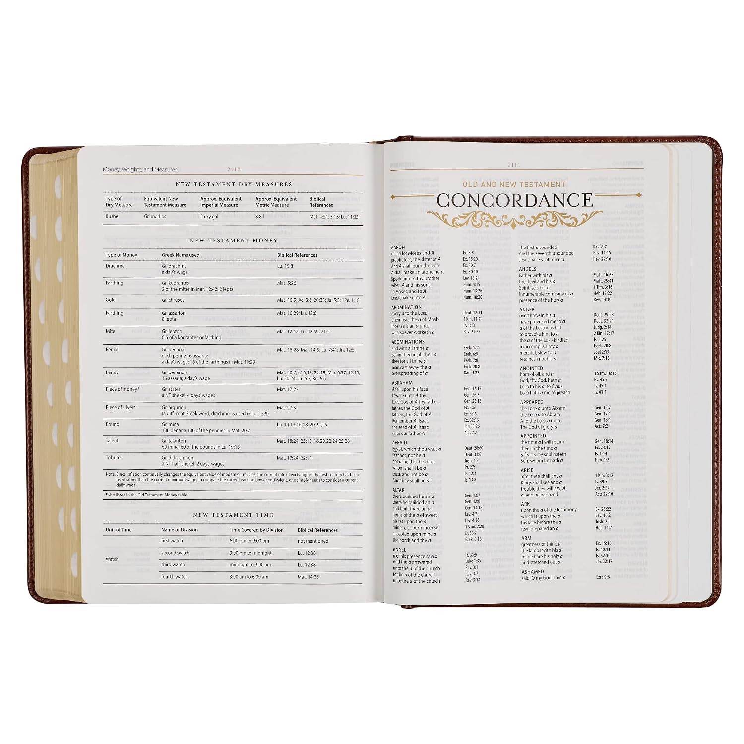 KJV Study Bible, Standard King James Version Holy Bible, Thumb Tabs, Ribbons, Faux Leather, Toffee/Burgundy Debossed (KJV Standard Study Editions)