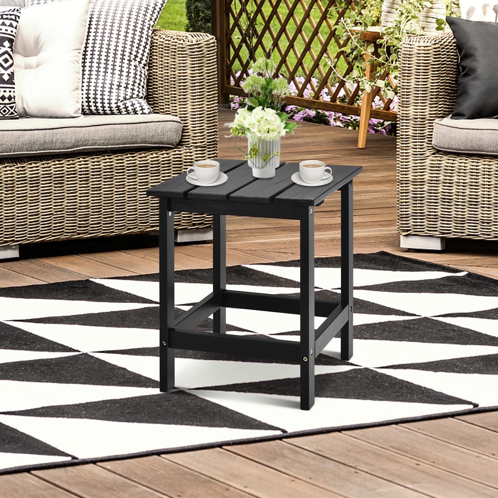 【MARKET B】DUGED side table KS1032TB yaheetech-black-outdoor-small-