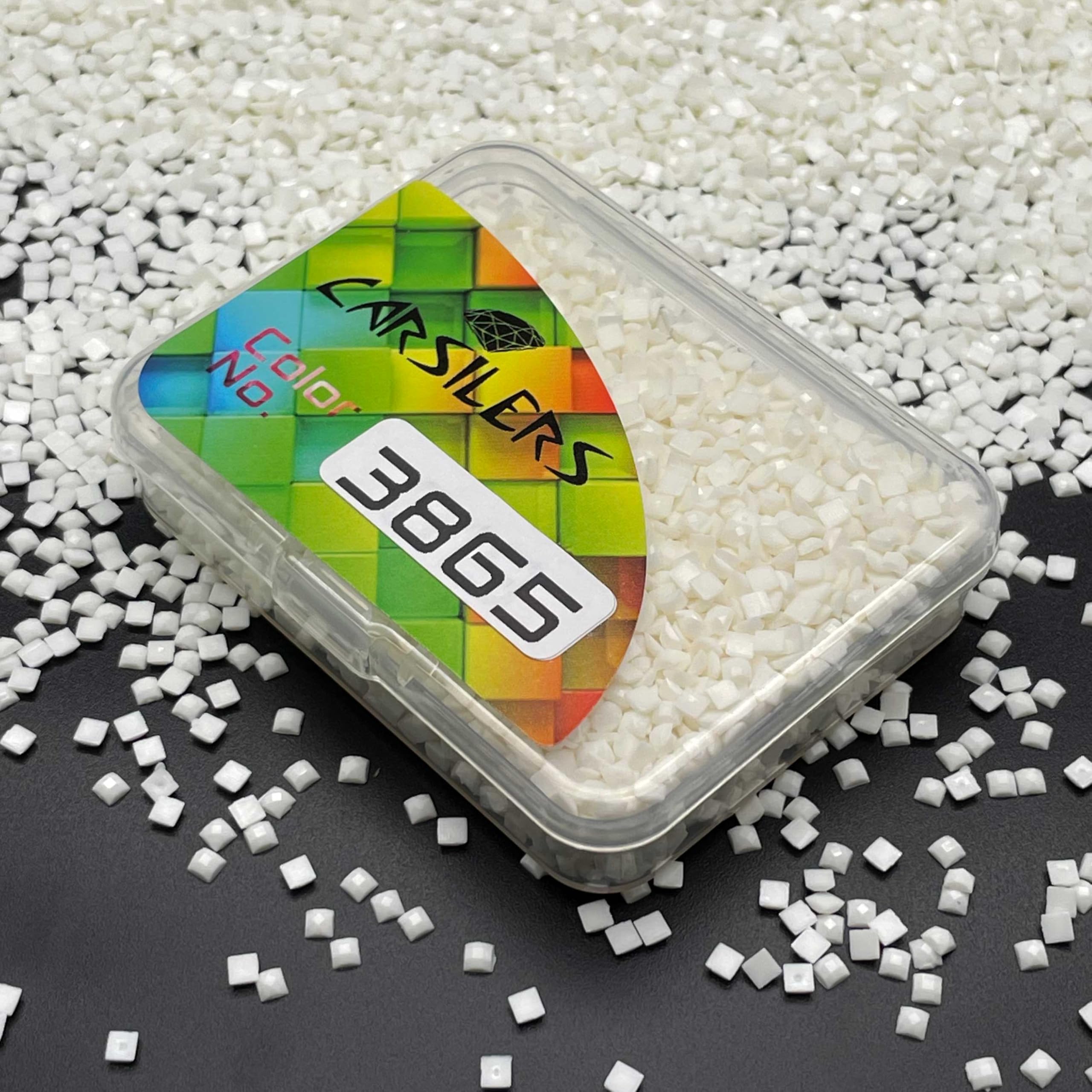 Diamond Painting Beads 3865,Diamonds Painting Accessories Replacement for Missing Drills,Diamond Beads Replacement Drills Gems Stones,Square,About 3500pcs — image 1