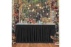 Black Polyester Classroom Desk Skirt