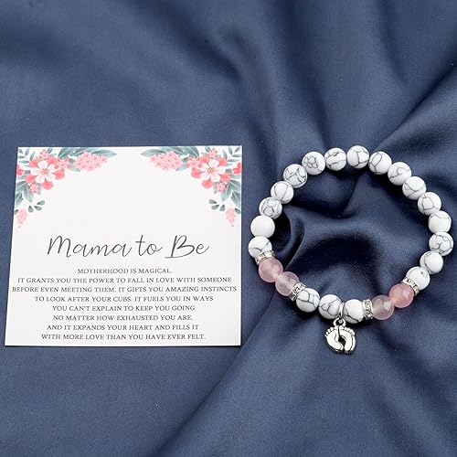 Miniatura 5 de Regalo de mamá para ser regalo de embarazo, regalo de nueva mamá, pulsera para madre embarazada, regalo para esposa embarazada, regalo para mamá