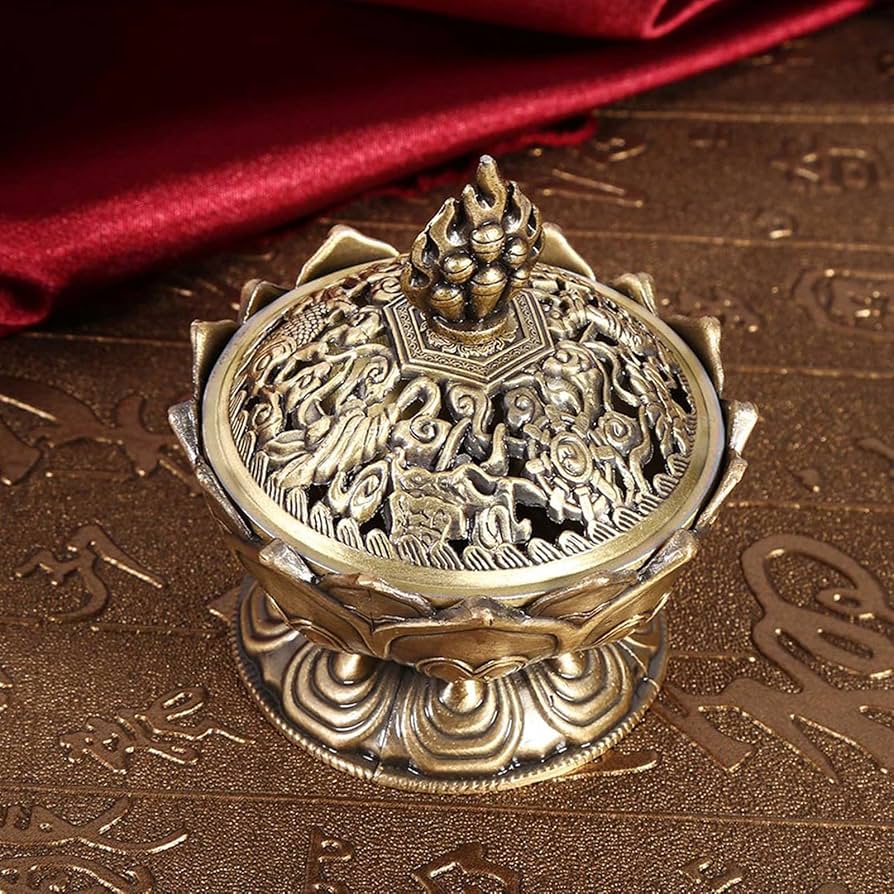 Amazon.com: Lotus Incense Burner 9 Holes Vintage Incense