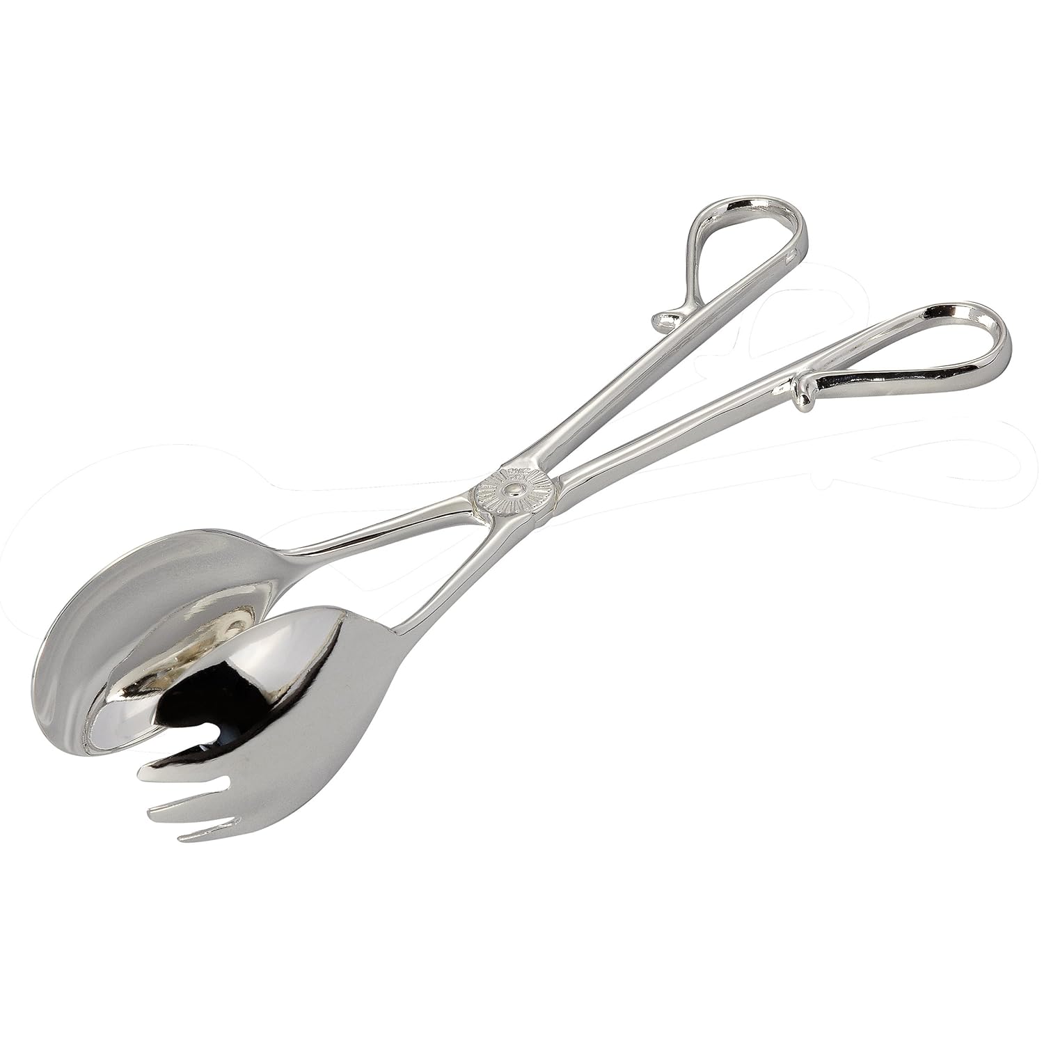 Elegance Silver 82087 Silver Plated Jumbo Salad Tongs, 10"