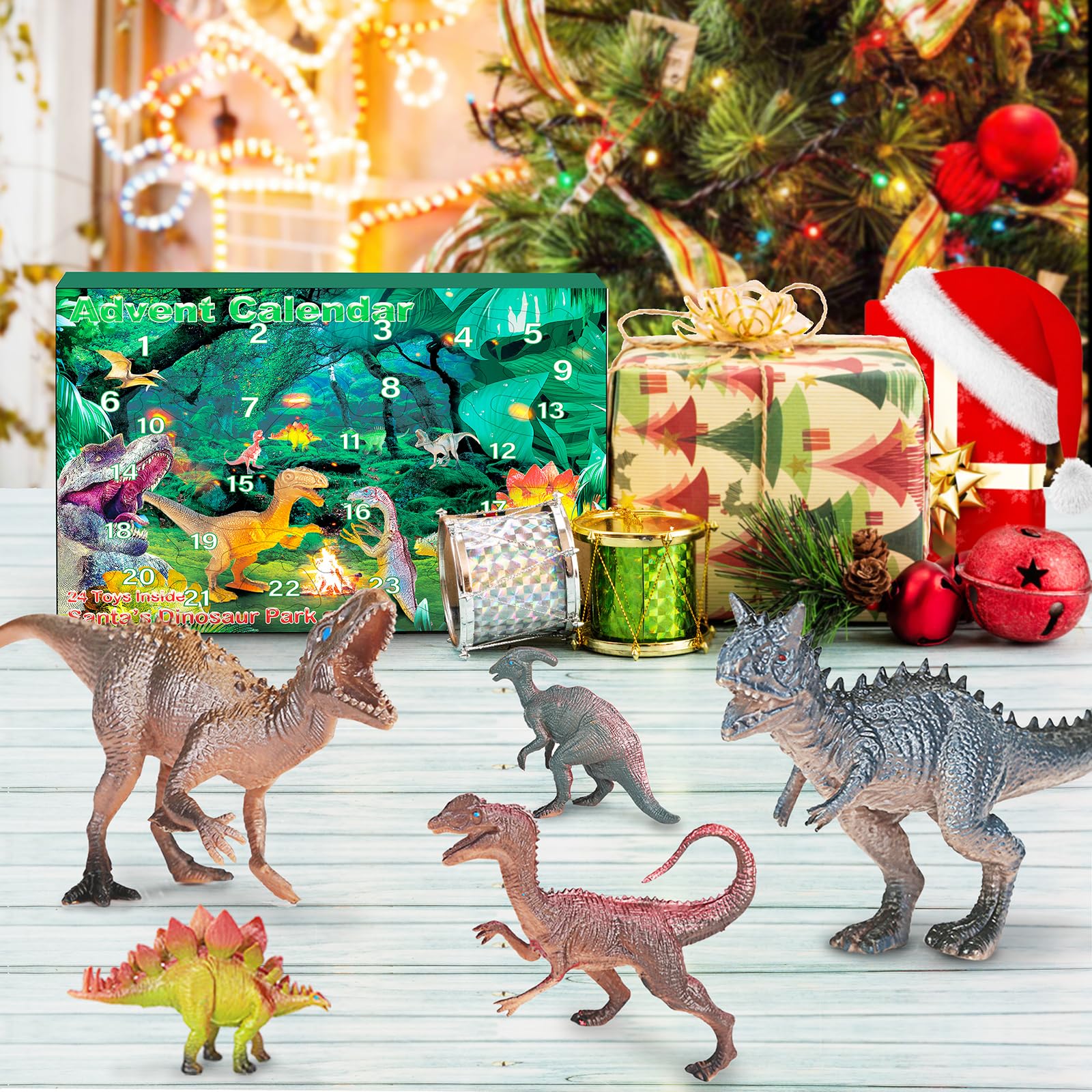 IZoeL Calendario Avvento Dinosauro 2022 Per Ragazzi Ragazza Natale, 24