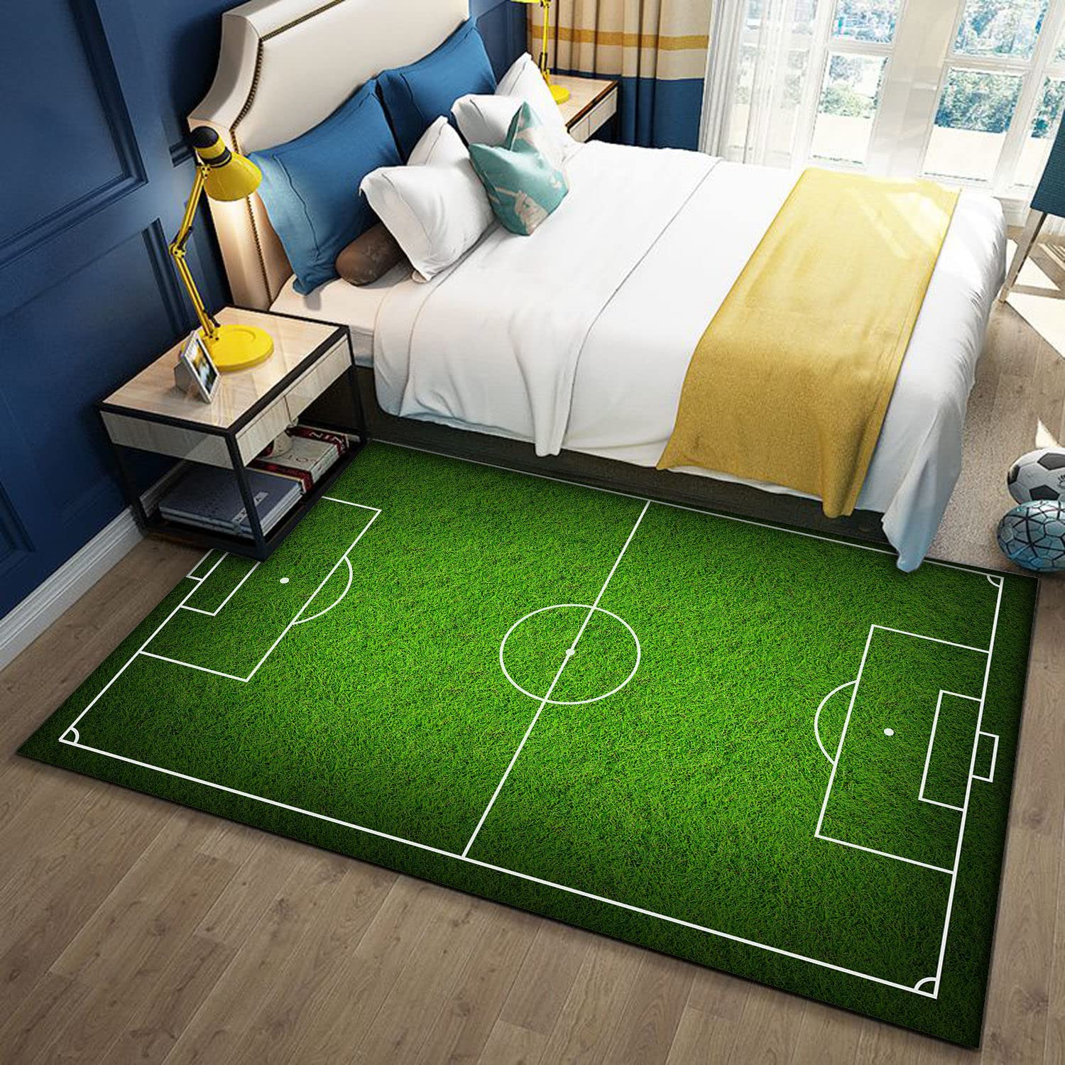 Tapis de camping terrain de football lavable 40x60cm pour activités extérieures et tentes