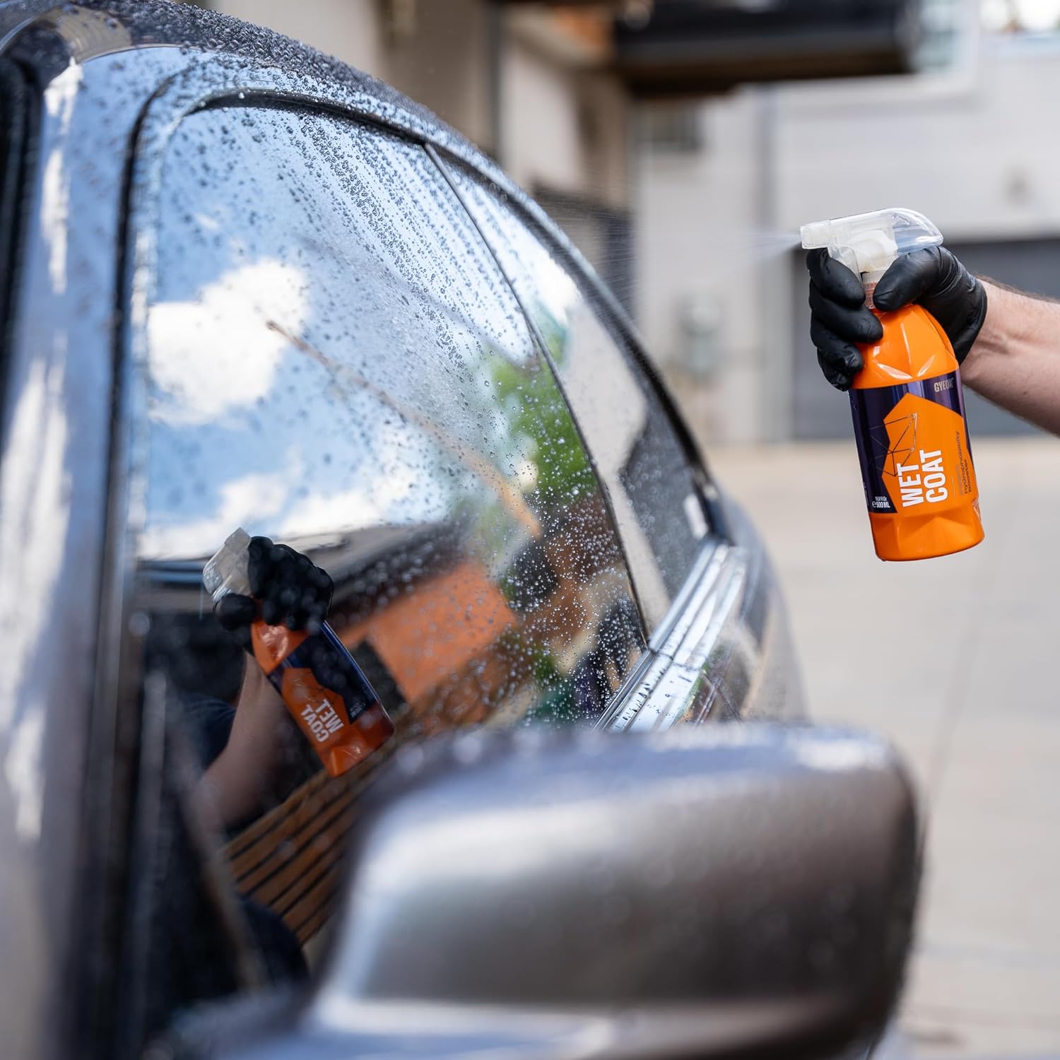 GYEON Wet Coat 500ml - Hydrophobic Ceramic Spray Coating for Cars - High Gloss Solutions for Your Car Paint Wheels and Glass - Spray On Rinse Off Easy DIY Use Formula (Pack of 2)