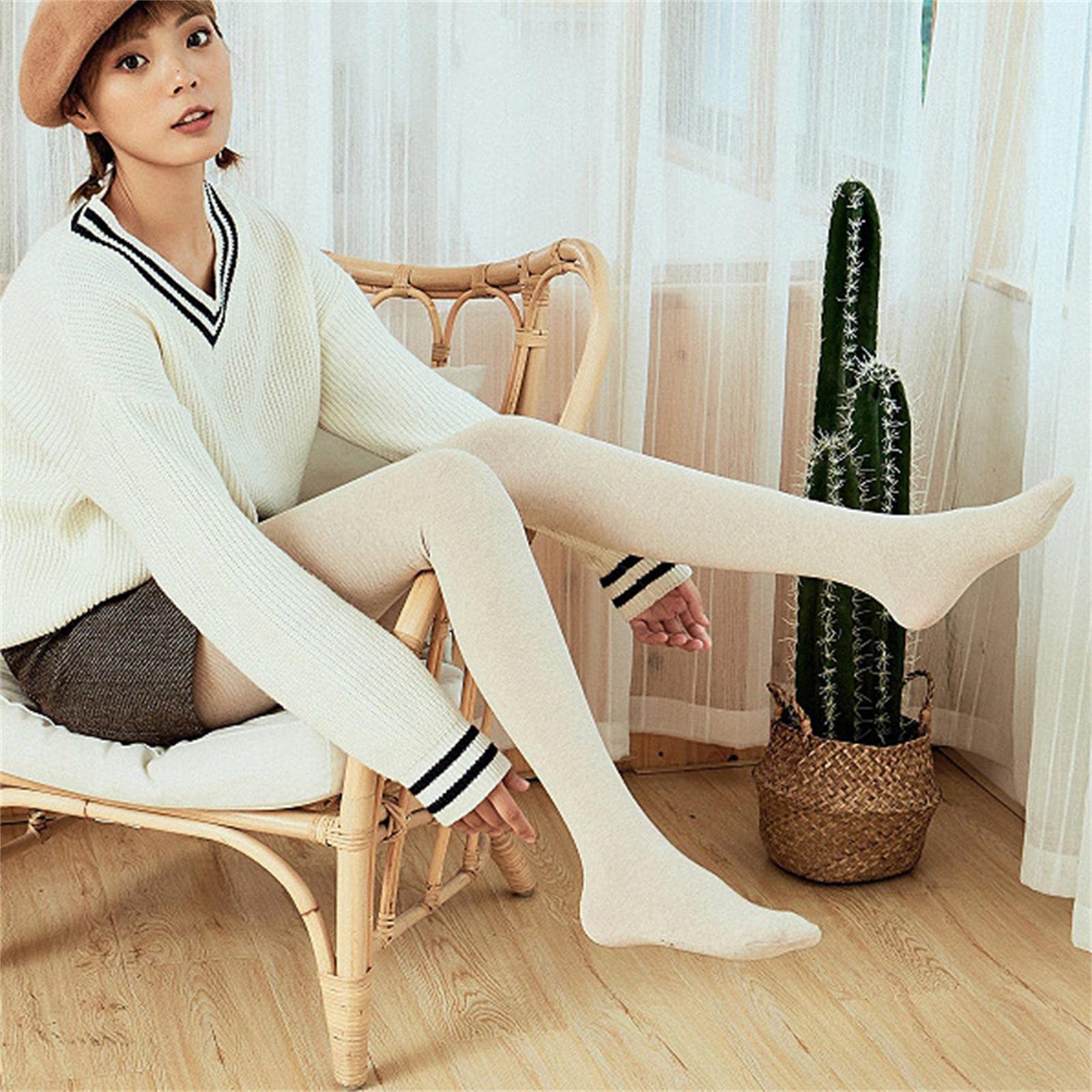 Collant da Donna Donne Calde Autunno Inverno Collant Collatyhose di Cotone per Ragazze