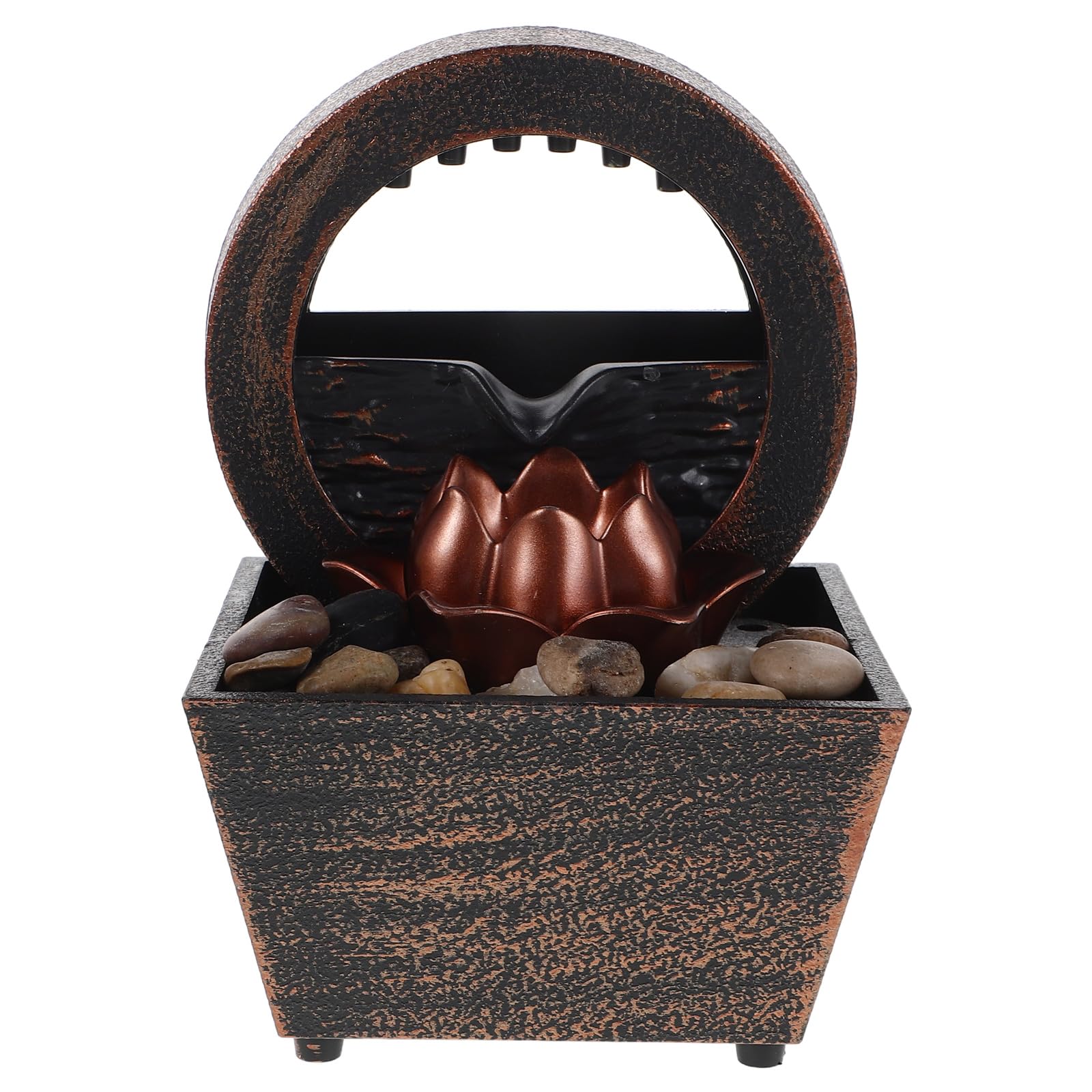 Fuente decorativa para sala de té SILENRADAWN con luces y carga USB para momentos de relax