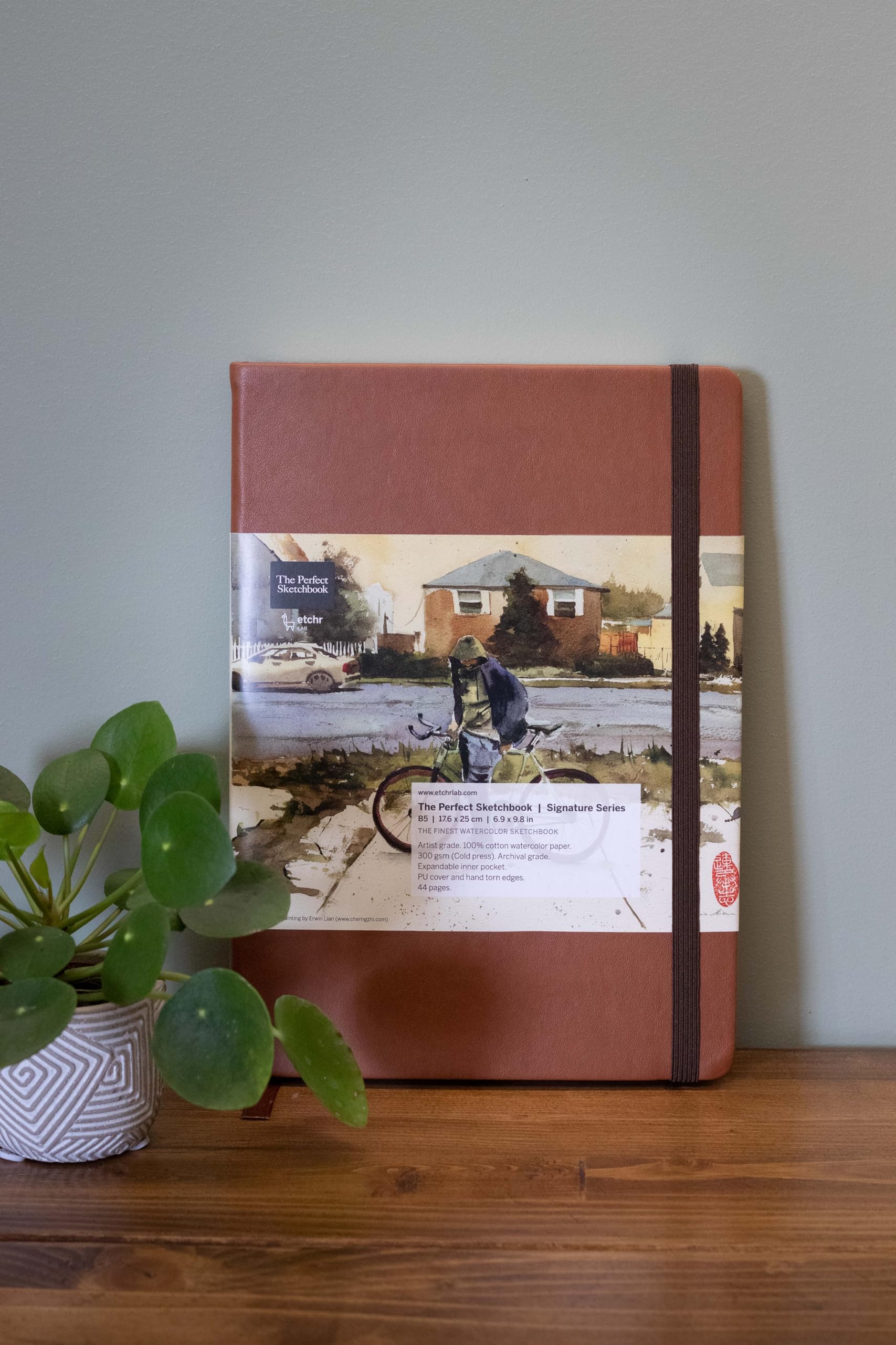 Etchr Lab - Perfect Sketchbook B5 300g 100% coton signature 44 pages grain fin format portrait Etchr Lab