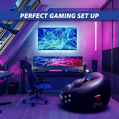 Miniatura 6 de FranFusion Inflatable Gaming Chair for Kids & Teens with Cup Holders and Side Pocket - This Air Bean Bag Game Chair is The Perfect Furniture for