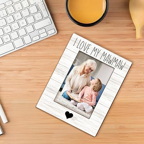 Miniatura 6 de Mawmaw Gifts Marco de Fotos 5x7, Marco de Fotos de Mawmaws, Regalos de Navidad Día de las Madres Cumpleaños para Mawmaws de los Nietos, Amo a Mi