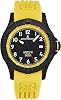 Mens Air Speed Black Dial Yellow Rubber Strap Automatic Watch 16070.4778