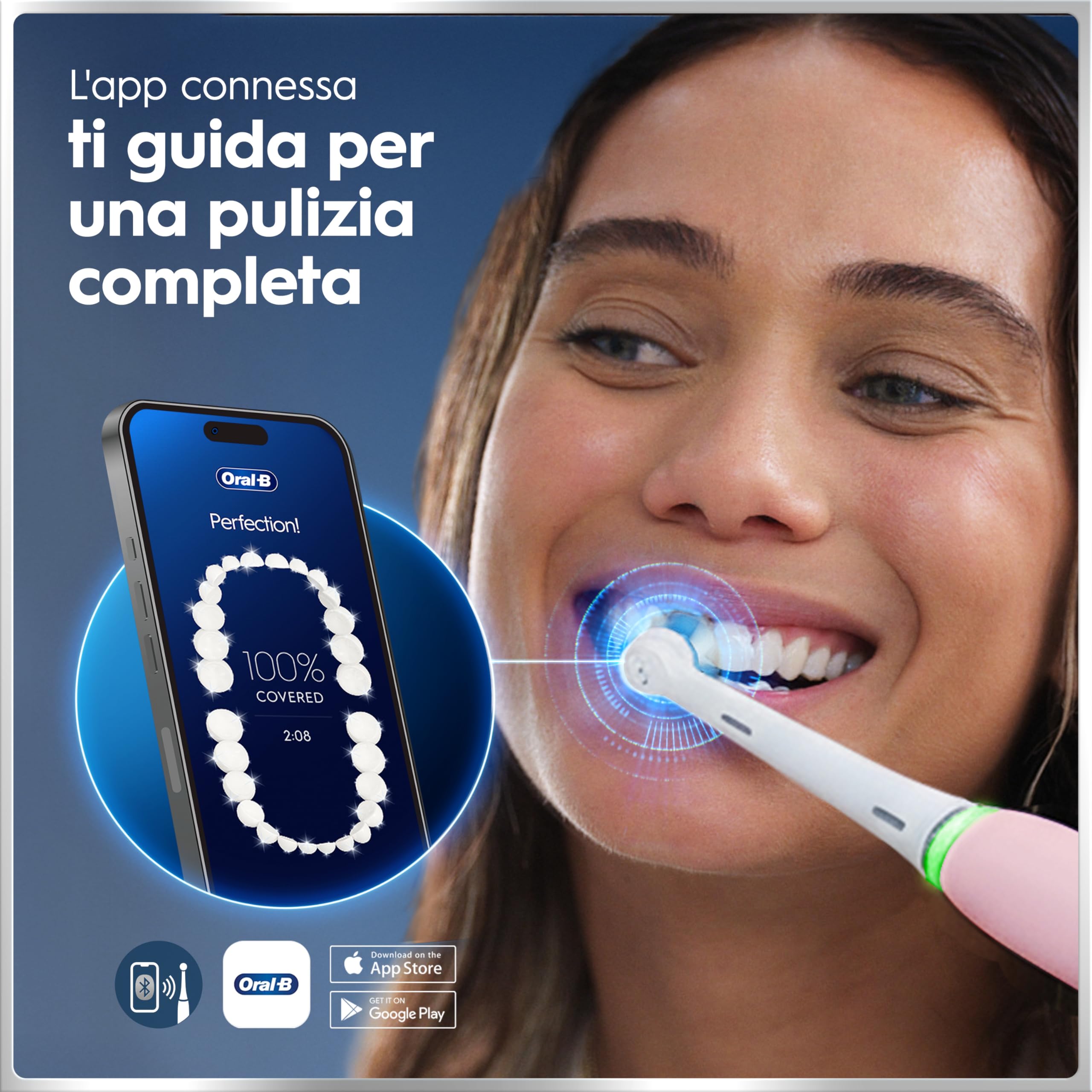 Oral-B Spazzolino Elettrico Ricaricabile iO 6N Rosa, 2 Testine Di Ricambio, 1 Custodia Da Viaggio. 1 Spazzolino