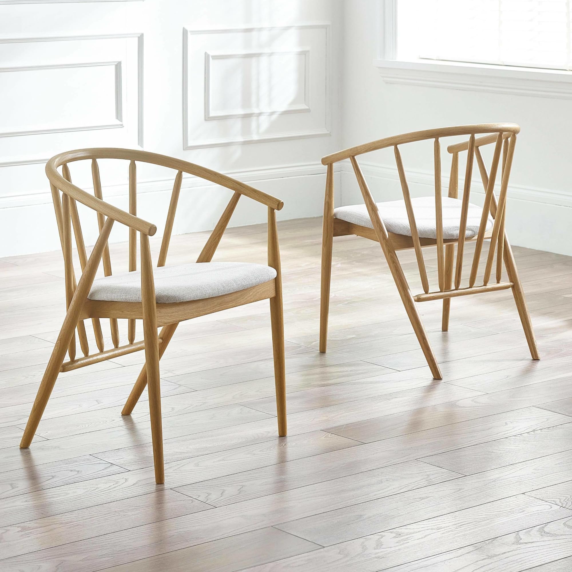 Julian Bowen Rory Oak Curved Back Dining Chair from B&Q