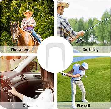 Wambere 1 paio di scaldamuscoli da donna, protezione solare, con protezione solare UV, maniche lunghe, copertura per mano, per golf, guida, ciclismo, attività sportive all'aria aperta, grigio