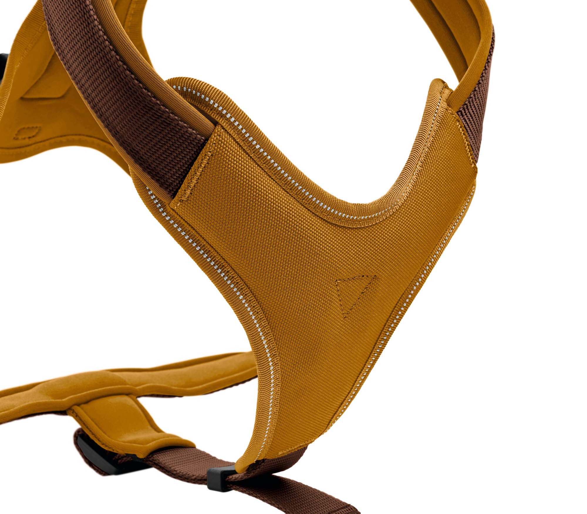 Arnés Hunter para perros, de nailon/neopreno, marrón, 73-94