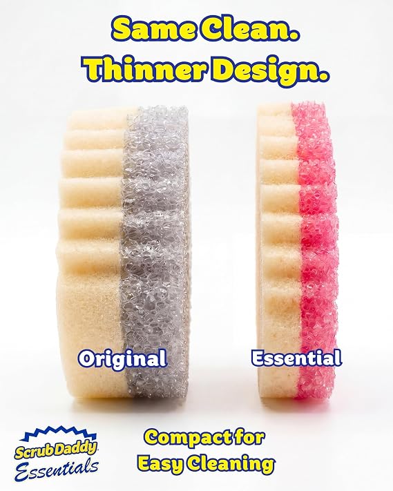 Scrub Daddy Scrub Mommy Essentials Cleaning Sponges, Pack of 4